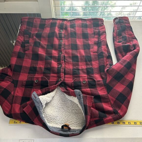 Tailor Vintage Mens Jacket Large Plaid Warm Thick Pockets Sherpa Lined Heritage - Picture 12 of 14